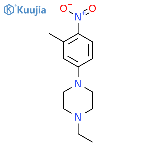 1-ethyl-4-(3-methyl-4-nitrophenyl)-Piperazine structure