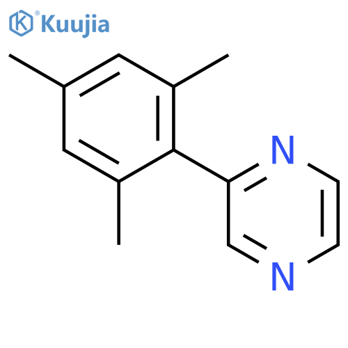Pyrazine, 2-(2,4,6-trimethylphenyl)- structure