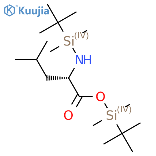 L-Leucine, N-[(1,1-dimethylethyl)dimethylsilyl]-, (1,1-dimethylethyl)dimethylsilyl ester (9CI, ACI) structure