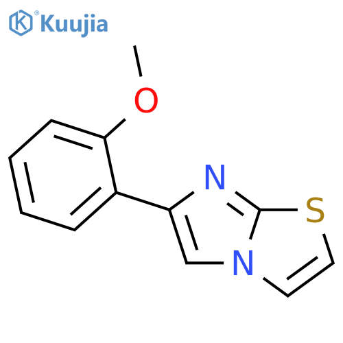 Imidazo[2,1-b]thiazole, 6-(2-methoxyphenyl)- structure