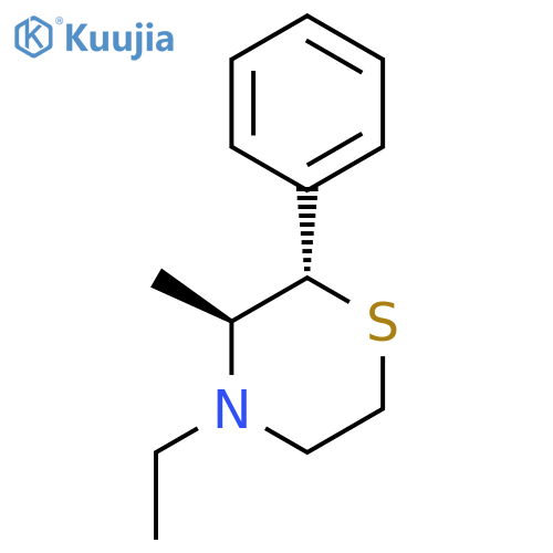 Thiomorpholine, 4-ethyl-3-methyl-2-phenyl-, trans- structure