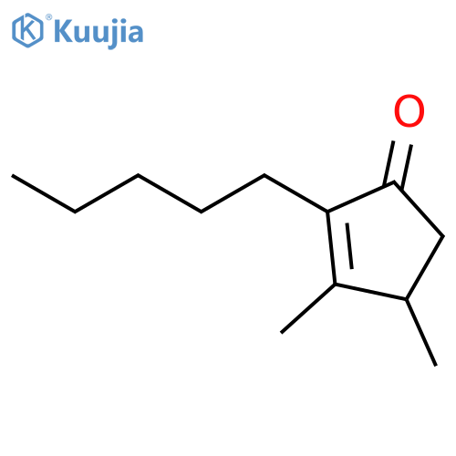2-Cyclopenten-1-one, 3,4-dimethyl-2-pentyl- structure