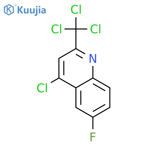 4-Chloro-6-fluoro-2-trichloromethyl-quinoline structure