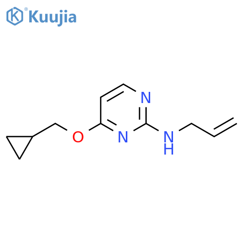 N-Allyl-4-(cyclopropylmethoxy)-2-pyrimidinamine structure