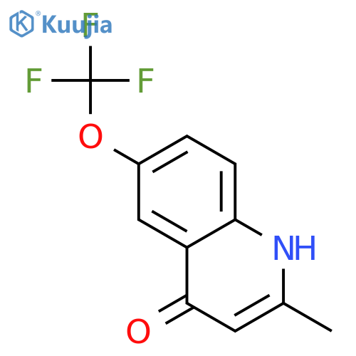 2-Methyl-6-Trifluoromethoxy-Quinolin-4-Ol structure