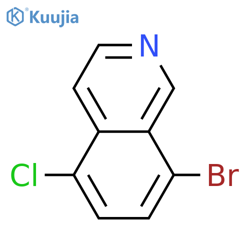 8-Bromo-5-chloroisoquinoline structure