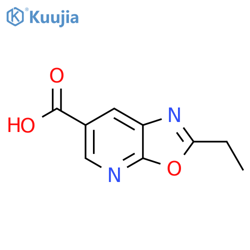 2-Ethyl[1,3]oxazolo[5,4-b]pyridine-6-carboxylic acid structure