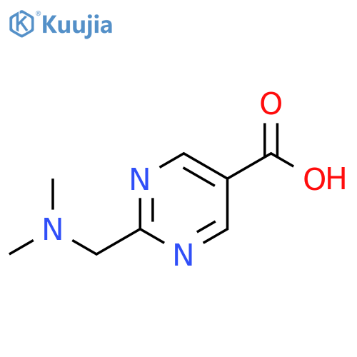 2-[(dimethylamino)methyl]pyrimidine-5-carboxylic acid structure