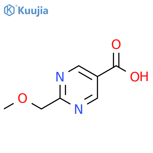 2-(methoxymethyl)pyrimidine-5-carboxylic acid structure