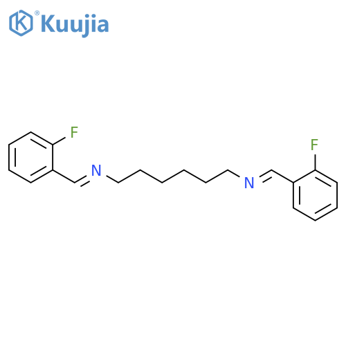 1,6-Hexanediamine, N1,N6-bis[(2-fluorophenyl)methylene]- structure