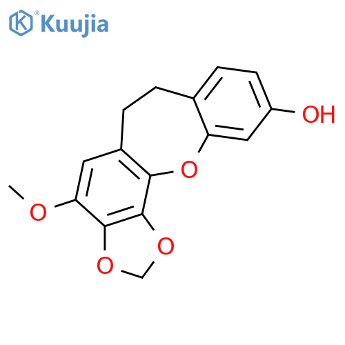 10,11-Dihydrodibenz[b,f]oxepin-2,3,4,7-tetrol; 3,4-Methylene, 2-Me ether structure