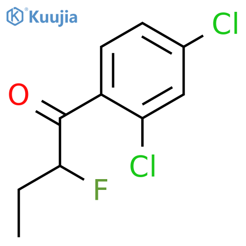 1-Butanone, 1-(2,4-dichlorophenyl)-2-fluoro- structure