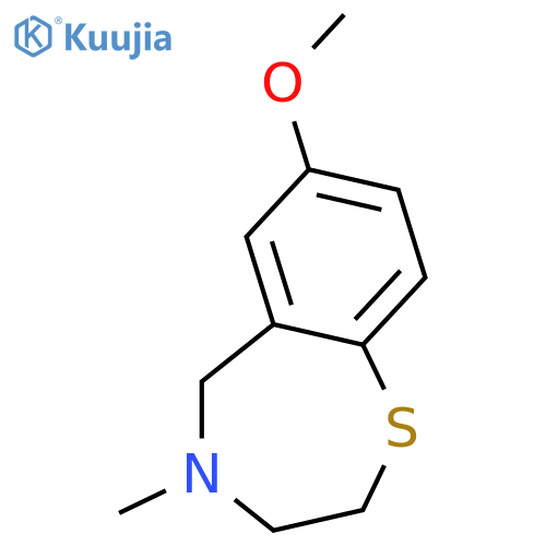 7-Methoxy-4-methyl-2,3,4,5-tetrahydro-1,4-benzothiazepine structure