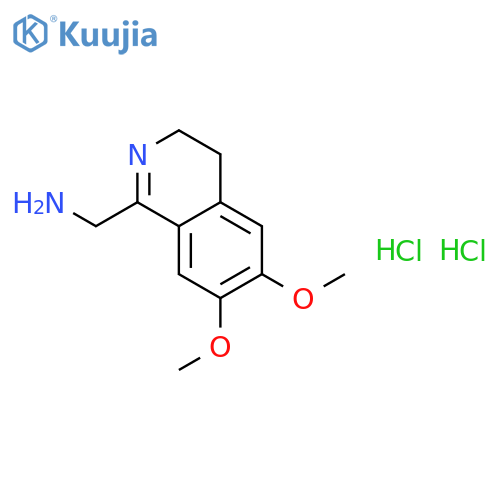 (6,7-Dimethoxy-3,4-dihydroisoquinolin-1-yl)methanamine dihydrochloride structure