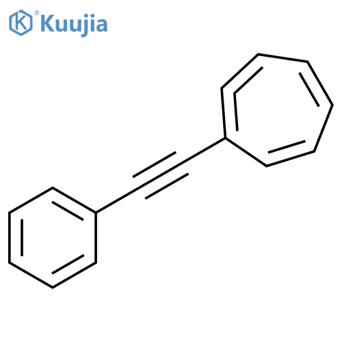1,2,4,6-Cycloheptatetraene, 1-(2-phenylethynyl)- structure