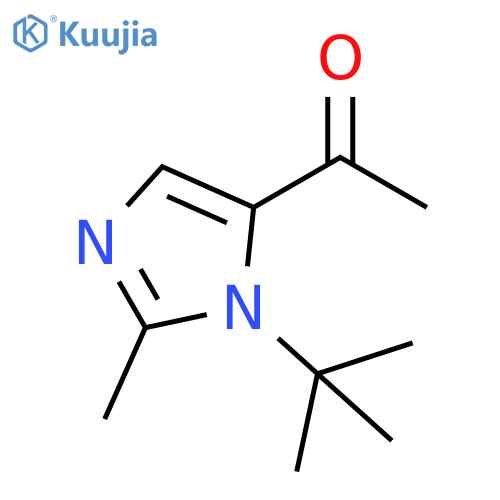 Ethanone, 1-[1-(1,1-dimethylethyl)-2-methyl-1H-imidazol-5-yl]- structure