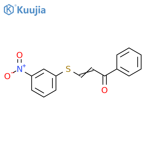 2-Propen-1-one, 3-[(3-nitrophenyl)thio]-1-phenyl- structure