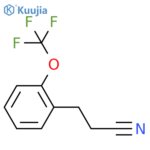 3-2-(trifluoromethoxy)phenylpropanenitrile structure
