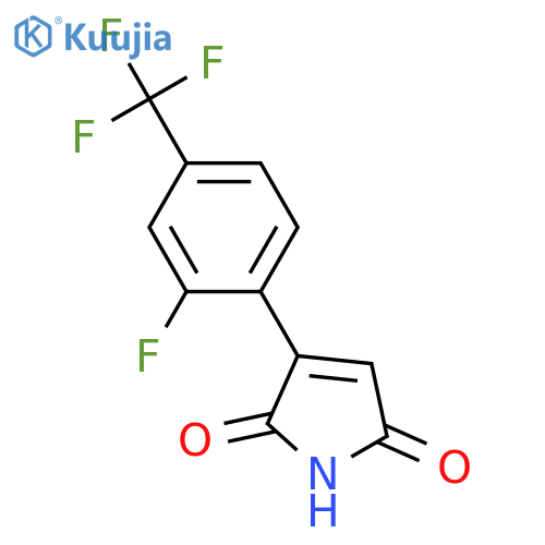 3-(2-Fluoro-4-(trifluoromethyl)phenyl)-1H-pyrrole-2,5-dione structure