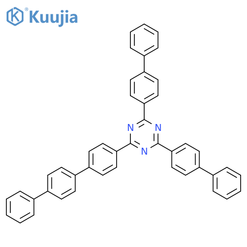 2,4-bis(4-phenylphenyl)-6-[4-(4-phenylphenyl)phenyl]-1,3,5-triazine structure