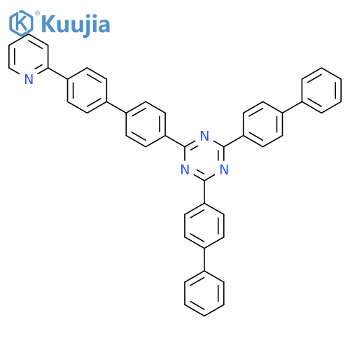 2,4-Bis(4-biphenylyl)-6-[4'-(2-pyridyl)-4-biphenylyl]-1,3,5-triazine structure