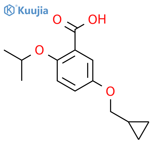 5-(Cyclopropylmethoxy)-2-isopropoxybenzoic acid structure