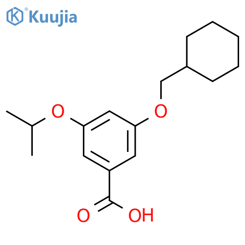 Benzoic acid, 3-(cyclohexylmethoxy)-5-(1-methylethoxy)- structure