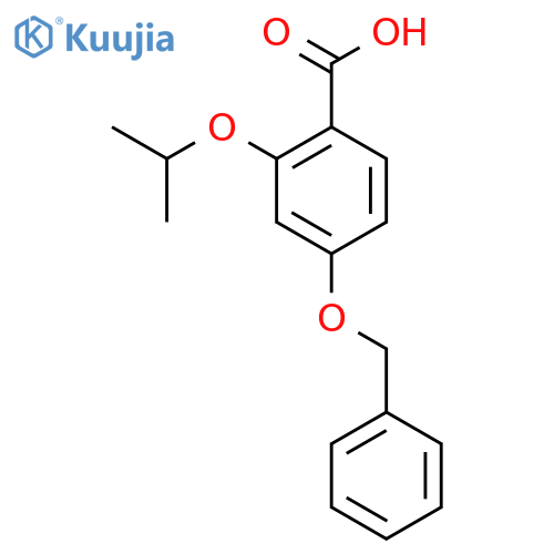 4-(Benzyloxy)-2-isopropoxybenzoic acid structure