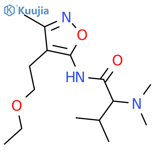 N-[4-(2-ethoxyethyl)-3-methyl-1,2-oxazol-5-yl]-N~2~,N~2~-dimethylvalinamide structure