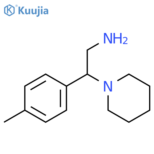 2-(4-Methylphenyl)-2-piperidin-1-ylethanamine structure