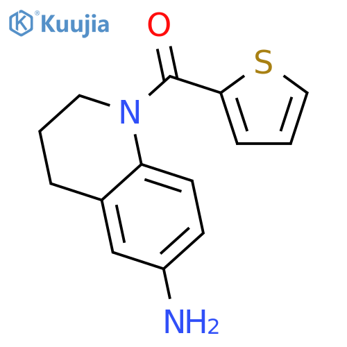 1-(thiophene-2-carbonyl)-1,2,3,4-tetrahydroquinolin-6-amine structure