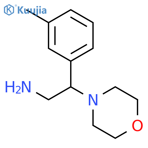 2-(3-methylphenyl)-2-(morpholin-4-yl)ethan-1-amine structure