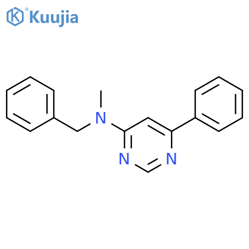 N-benzyl-N-methyl-6-phenylpyrimidin-4-amine structure