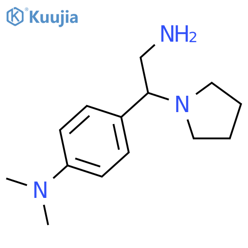 4-(2-amino-1-pyrrolidin-1-ylethyl)phenyldimethylamine structure