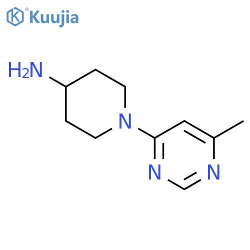 1-(6-methylpyrimidin-4-yl)piperidin-4-amine structure