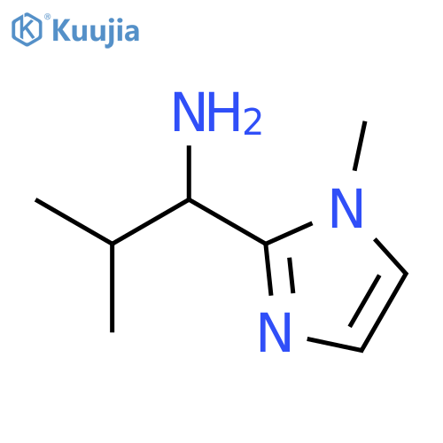 2-methyl-1-(1-methyl-1H-imidazol-2-yl)propylamine structure