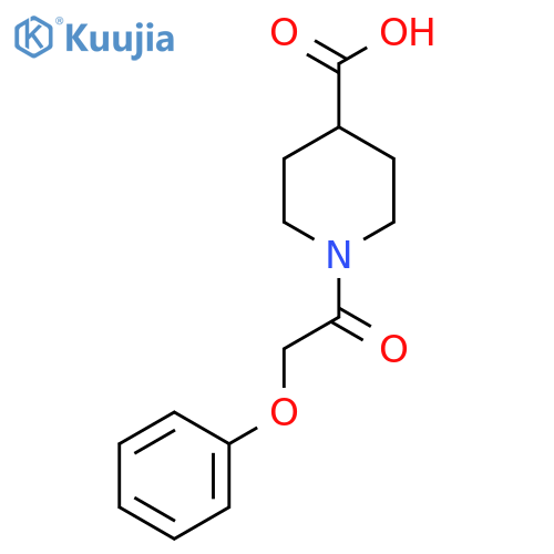 1-(Phenoxyacetyl)piperidine-4-carboxylic acid structure
