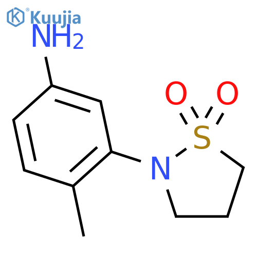 2-(5-Amino-2-methylphenyl)-1lambda6,2-thiazolidine-1,1-dione structure