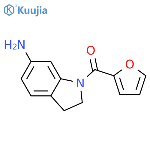 1-(furan-2-carbonyl)-2,3-dihydro-1H-indol-6-amine structure