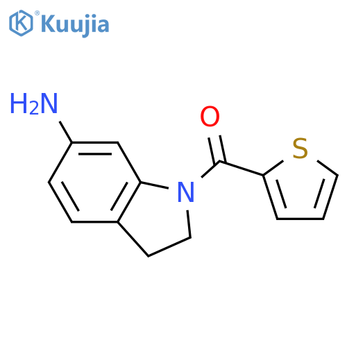 1-(thiophene-2-carbonyl)-2,3-dihydro-1H-indol-6-amine structure