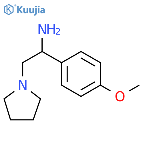 1-(4-methoxyphenyl)-2-(pyrrolidin-1-yl)ethan-1-amine structure