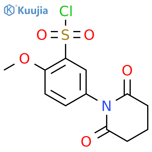 5-(2,6-Dioxopiperidin-1-yl)-2-methoxybenzenesulfonyl chloride structure