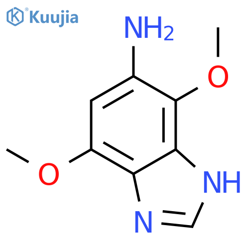 1H-Benzimidazol-6-amine,4,7-dimethoxy- structure