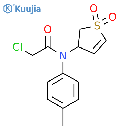2-Chloro-N-(1,1-dioxo-2,3-dihydro-1lambda6-thiophen-3-yl)-N-(4-methylphenyl)acetamide structure