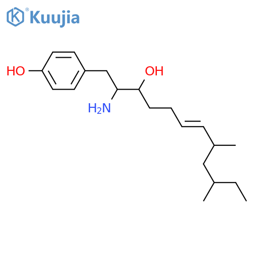 Benzenepropanol, b-amino-a-(5,7-dimethyl-3-nonenyl)-4-hydroxy-(9CI) structure