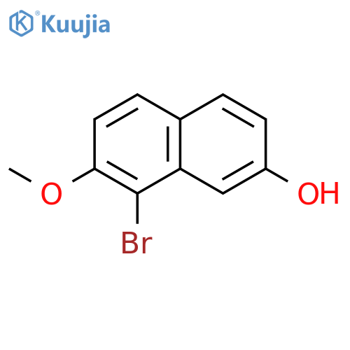 8-bromo-7-methoxynaphthalen-2-ol structure