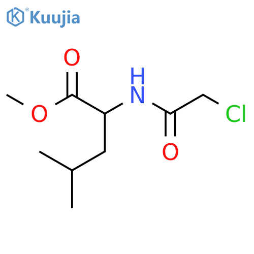 methyl 2-(2-chloroacetamido)-4-methylpentanoate structure