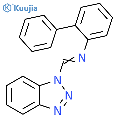 N-(1H-Benzotriazol-1-ylmethylene)[1,1′-biphenyl]-2-amine structure