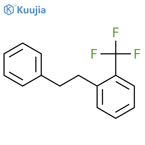 Benzene, 1-(2-phenylethyl)-2-(trifluoromethyl)- structure