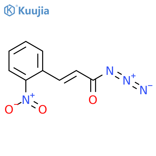 (E)-3-(2-nitrophenyl)acryloyl azide structure